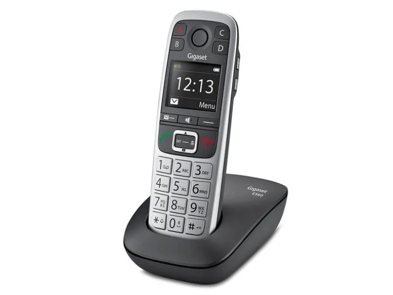 Gigaset Schnurlostelefon E560 Schwarz/Silber