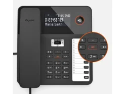 Gigaset Tischtelefon DESK 800A Schwarz