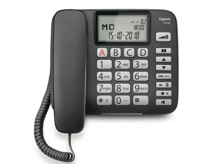 Gigaset Tischtelefon DL580 Schwarz