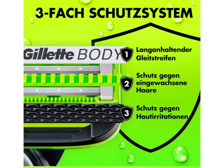 Gillette Body & Intimate Ersatzklingen 8 Stück