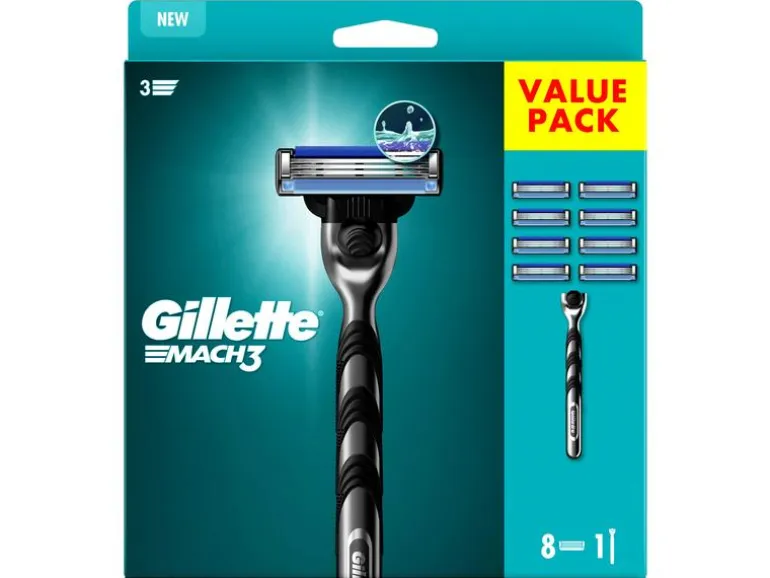 Gillette Rasierer Mach3 + 8 Klingen