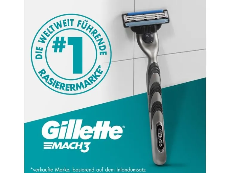Gillette Rasierer Mach3 + 8 Klingen