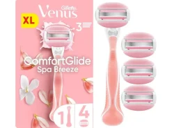 Gillette Venus Damenrasierer ComfortGlide Spa Breeze 4er + Handstück