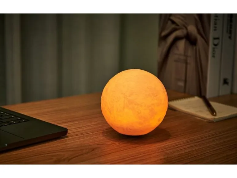 Gingko LED Stimmungslicht LunaSpin Mini Braun