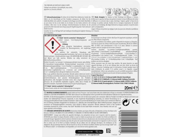 Glade Duftstecker Relaxing Zen 20 ml