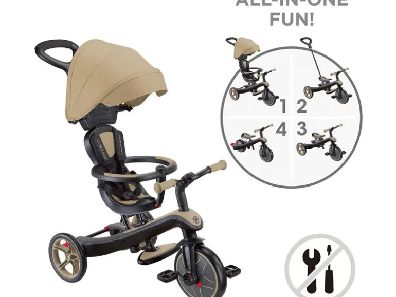 GLOBBER Dreirad Trike Explorer 4 in 1 Sand