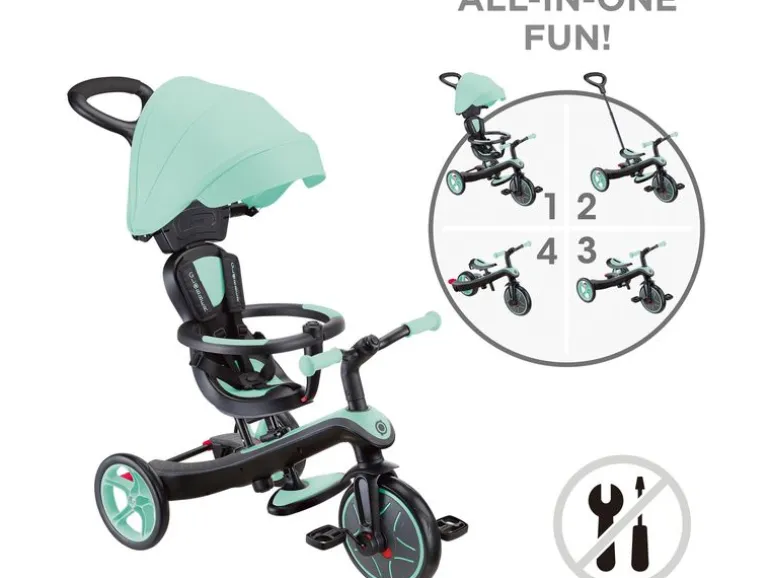 GLOBBER Dreirad Trike Explorer 4 in 1 Mint