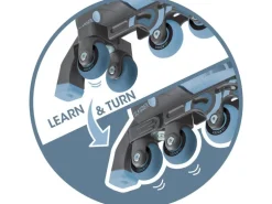 GLOBBER Inline-Skates 2 in 1 Gr. 30-33, Aschblau