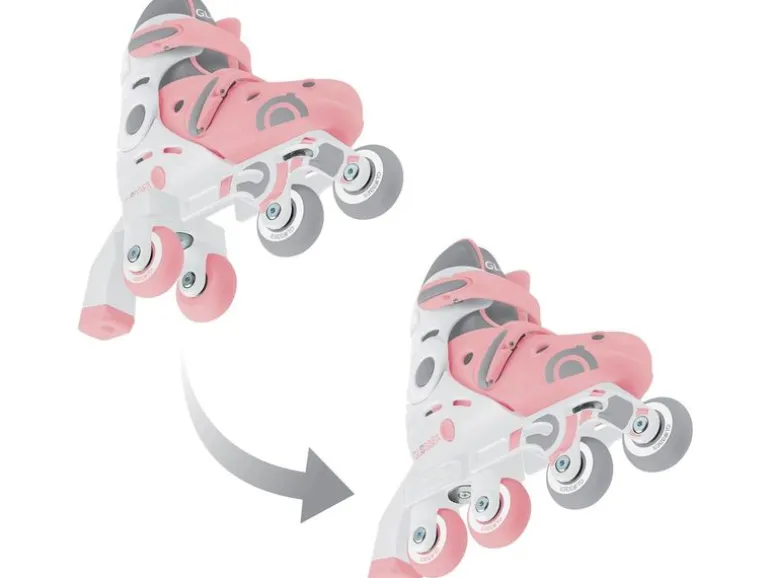 GLOBBER Inline-Skates 2 in 1 Gr. 26-29, Pastel Pink