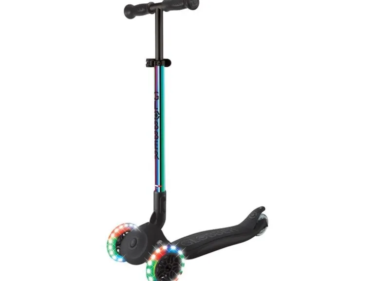 GLOBBER Primo Mini faltbar mit LED-Leuchträdern Neochrome