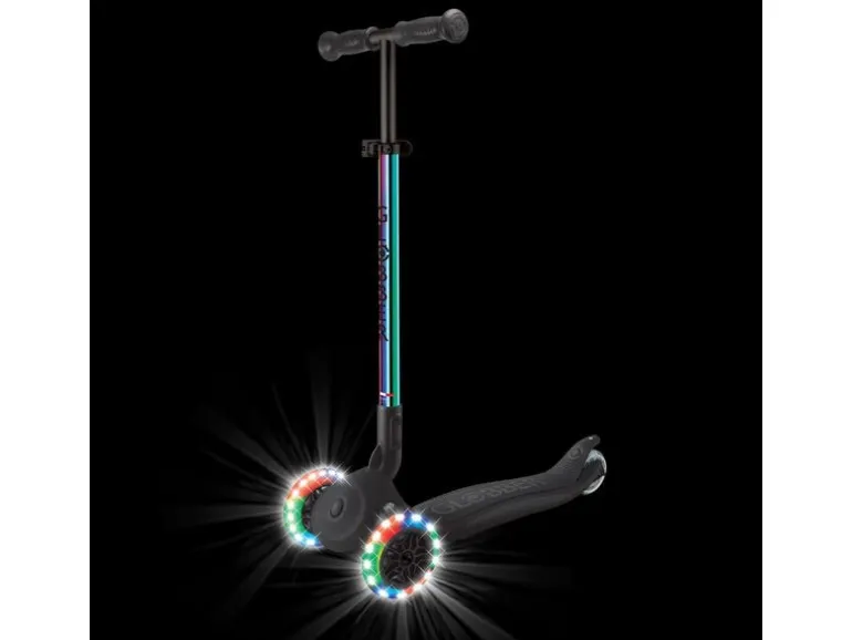 GLOBBER Primo Mini faltbar mit LED-Leuchträdern Neochrome
