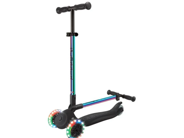 GLOBBER Primo Mini faltbar mit LED-Leuchträdern Neochrome
