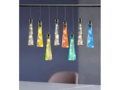 Glorex Lichterkette für Flaschen 10 cm, Silber
