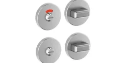 GLUTZ WC-Rosettengarnitur Topaz 5332 C Silber