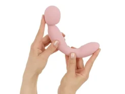 Good Vibes Only Doppelseitiger Wand Vibrator Soft Silicone Rosa Rosa
