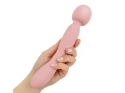 Good Vibes Only Doppelseitiger Wand Vibrator Soft Silicone Rosa Rosa