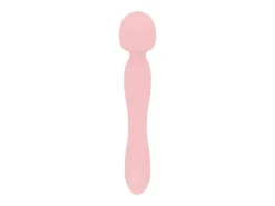Good Vibes Only Doppelseitiger Wand Vibrator Soft Silicone Rosa Rosa