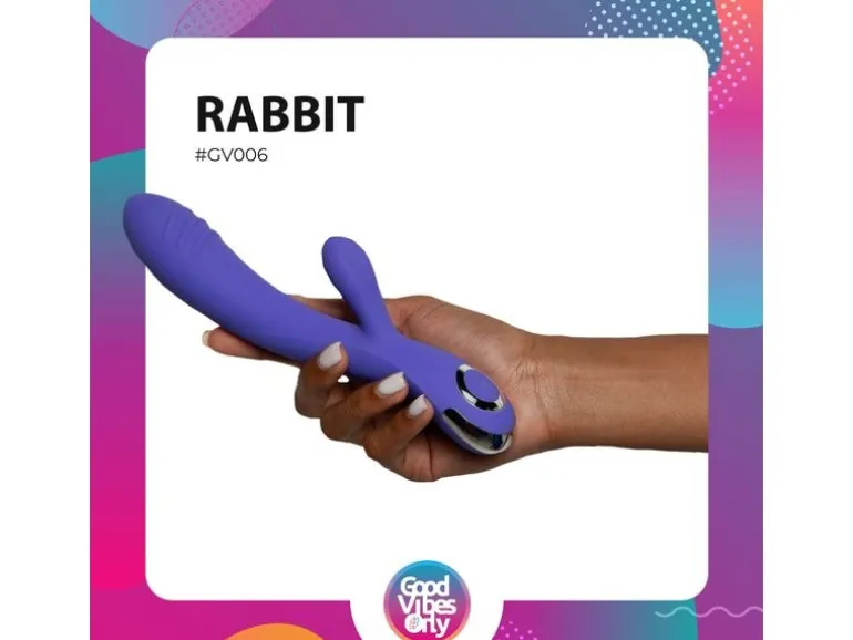 Good Vibes Only Fane Rabbit Vibrator Lila