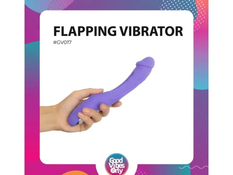 Good Vibes Only Flax Vibrierender Dildo mit GPunktStimulator Lila