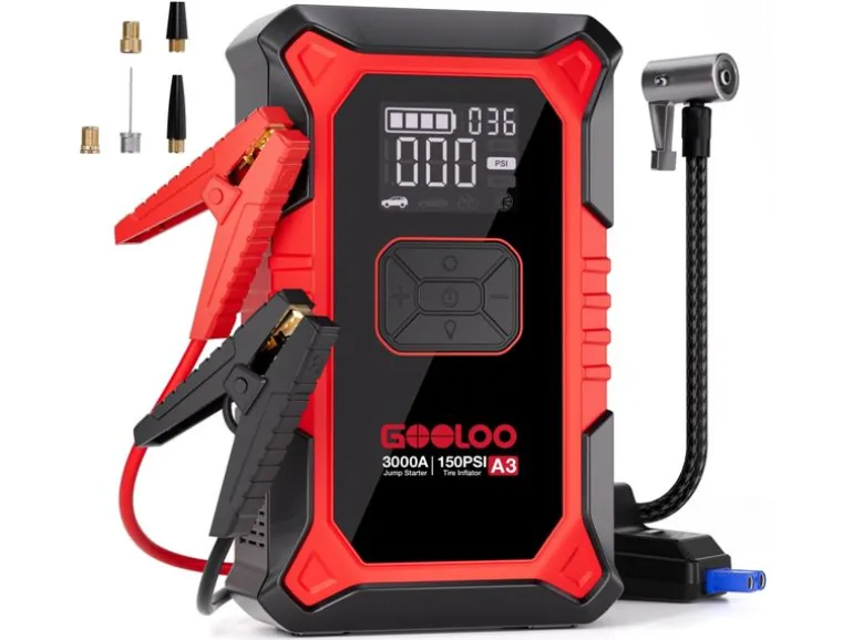 Gooloo A3 Jump-Starter/Kompressor 12 V, 3000A