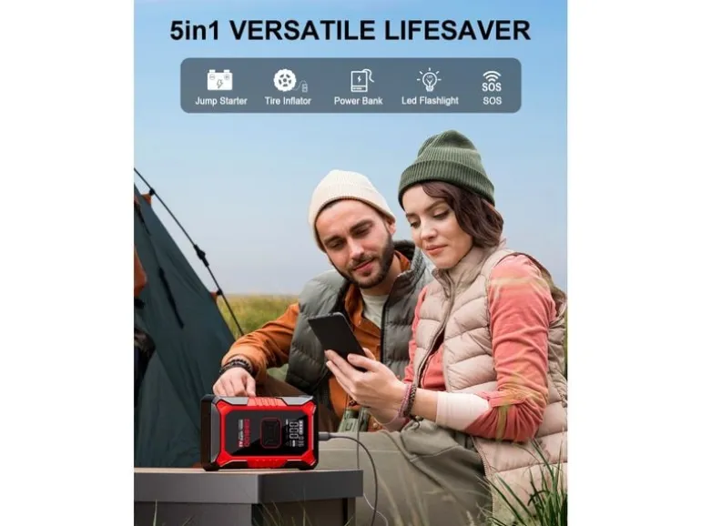 Gooloo A3 Jump-Starter/Kompressor 12 V, 3000A