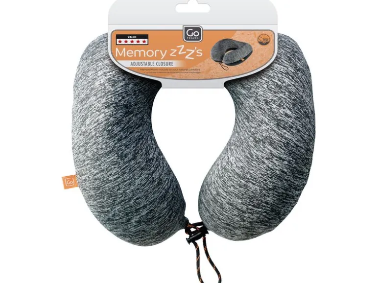 GOTravel Reisekissen Memory ZZZs Grau/Orange