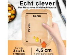 GOURMETmaxx Backpapier 100 Stück, 22 x 14 x 4.5 cm