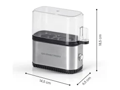 GOURMETmaxx Eierkocher Kompakt 2.0 Silber, 2 Eier