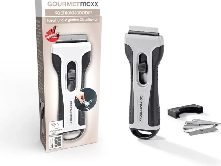 GOURMETmaxx Glaskeramikschaber 4 Ersatzklingen