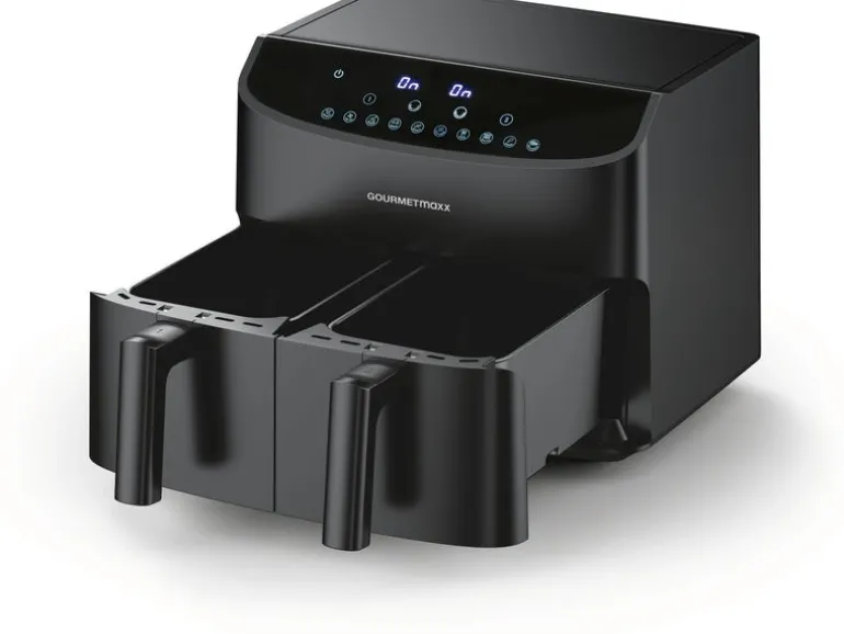 GOURMETmaxx Heissluft-Fritteuse 7 l, Schwarz