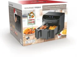 GOURMETmaxx Heissluft-Fritteuse 7 l, Schwarz