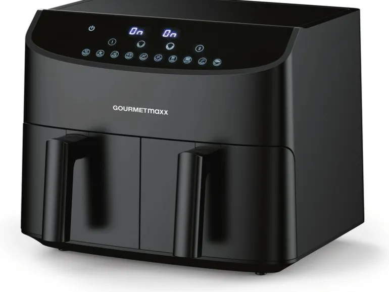 GOURMETmaxx Heissluft-Fritteuse 7 l, Schwarz