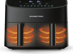 GOURMETmaxx Heissluft-Fritteuse 7 l, Schwarz