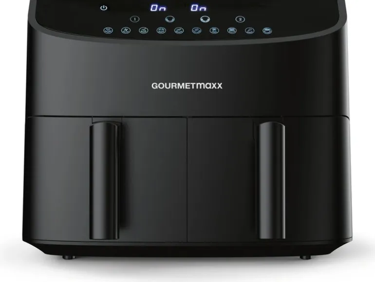 GOURMETmaxx Heissluft-Fritteuse 7 l, Schwarz