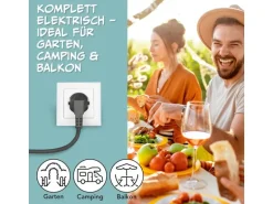 GOURMETmaxx Party-Pfanne mit Deckel, 1500 W