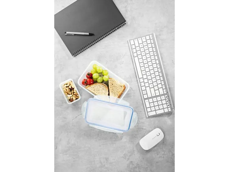 GOURMETmaxx Vorratsbehälter Klick-It 5.86 l, Blau/Transparent