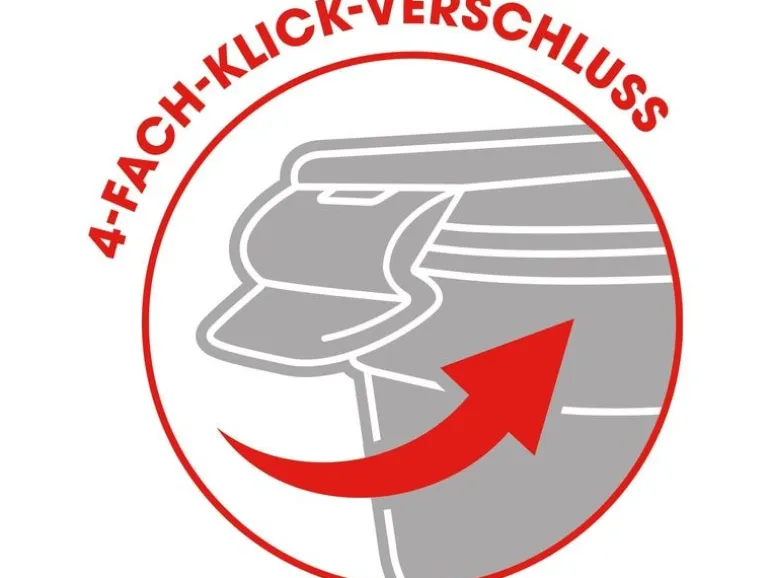 GOURMETmaxx Vorratsbehälter Klick-It 5.86 l, Blau/Transparent