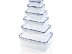 GOURMETmaxx Vorratsbehälter Klick-It 5.86 l, Blau/Transparent