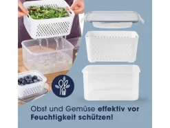 GOURMETmaxx Vorratsdose 12-teilig, 4 l, Weiss