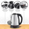 GOURMETmaxx Wasserkocher 1.8 l, Schwarz/Silber