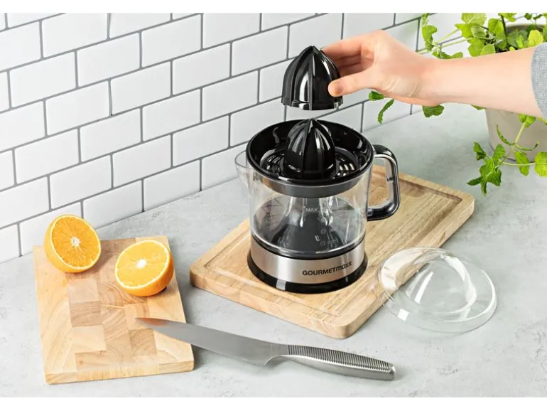 GOURMETmaxx Zitruspresse Schwarz/Silber