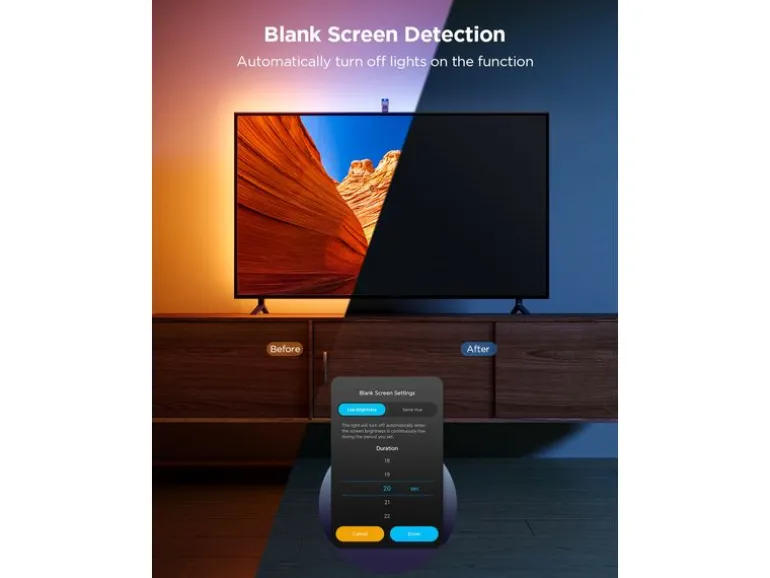 Govee Envisual TV Backlight T3, 55"-65", RGBICW, WiFi, BT