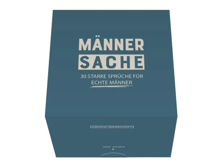 Grafik Werkstatt Message in a Box Männersache
