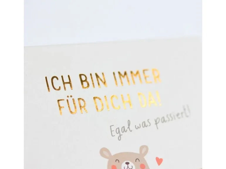 Grafik Werkstatt Minibuch Bin immer für dich da!