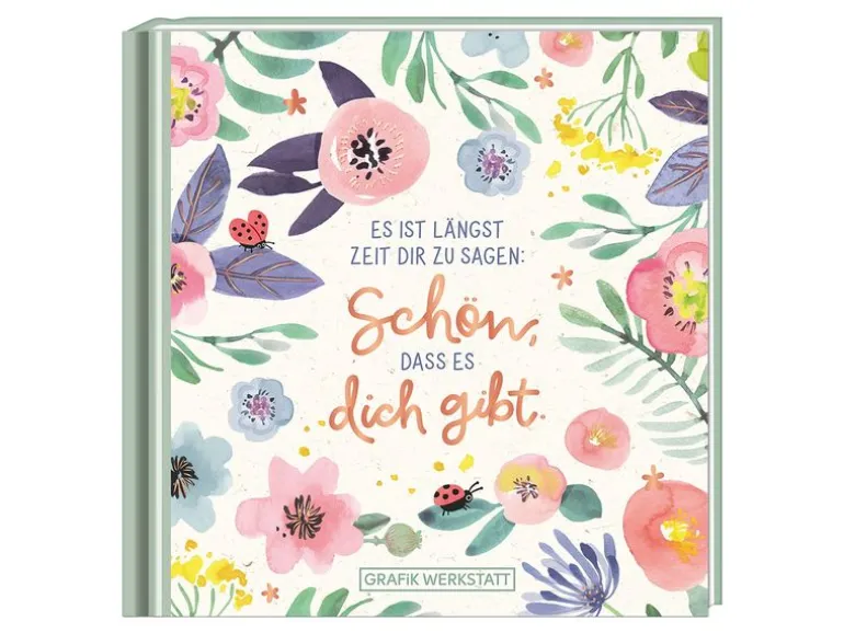 Grafik Werkstatt Minibuch Schön, dass es dich gibt