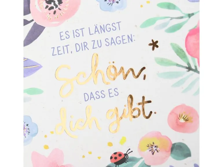 Grafik Werkstatt Minibuch Schön, dass es dich gibt