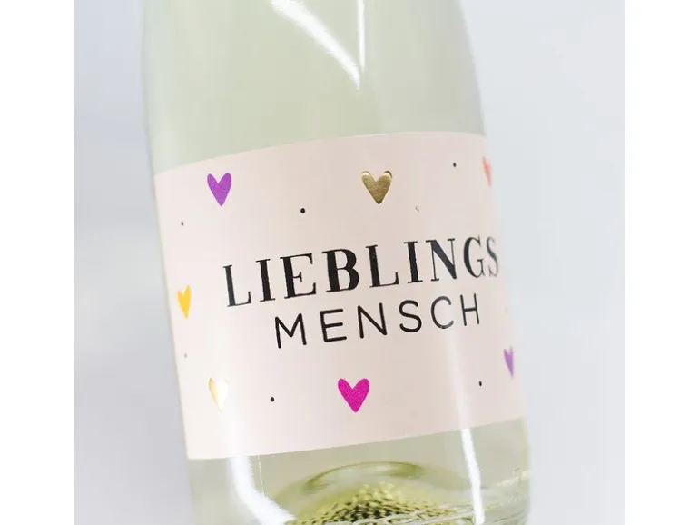 Grafik Werkstatt Secco-Flasche Lieblingsmensch 0.2 l