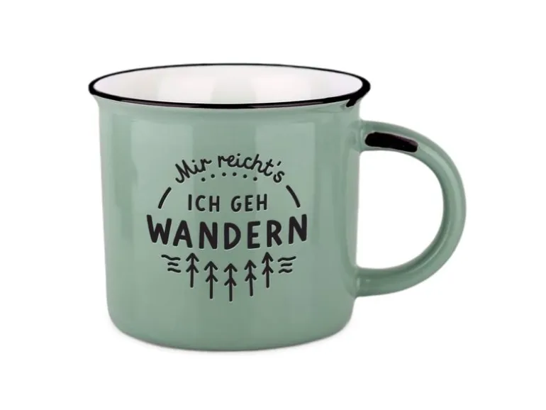 Grafik Werkstatt Vintage Becher Bergglück, Mir reicht's