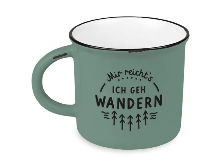 Grafik Werkstatt Vintage Becher Bergglück, Mir reicht's