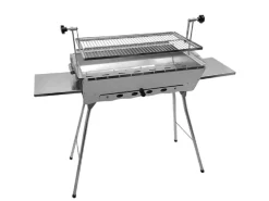 GRILLPETER Holzkohlegrill Astana 2 mm, Silber